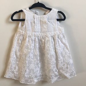 White lace dress. Great for Easter!
